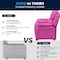 Flash Furniture Kids Recliner, 26" to 39" x 28", Upholstery Color: Pink BT-7985-KID-HOT-PINK-GG - alternate 9